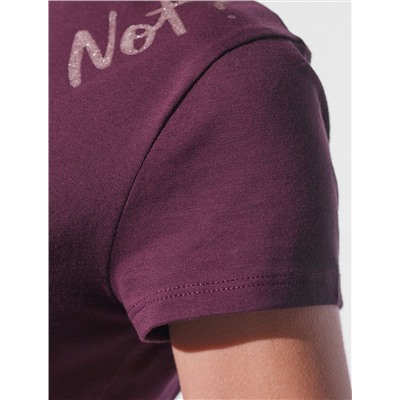 Нарядная футболка с блестящим принтом