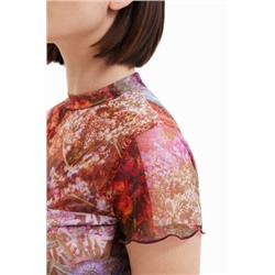 Camiseta estampada tul