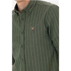 Erkek Yeşil Uzun Kollu Gömlek