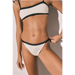 Braga bikini brasileña regulador blanca