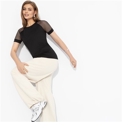 Футболка комбинированная с гипюром, Талант перемен (тайна)