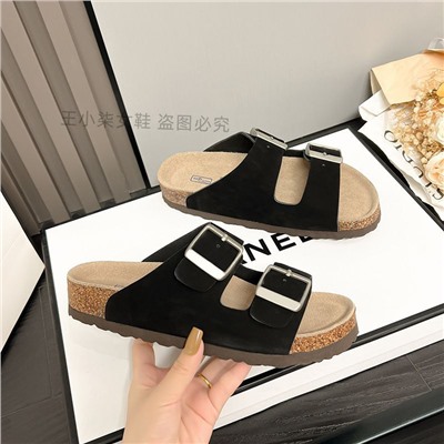 Ещё одни комфортные шлепки из натуральной замши  БРИКЕНСТО*К