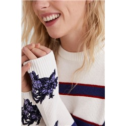 Jersey rayas y flores