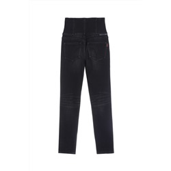 Vaquero slim de tiro alto Negro