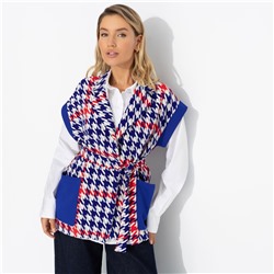 Жилет с карманами на запах, Модное измерение (яркий, с поясом)