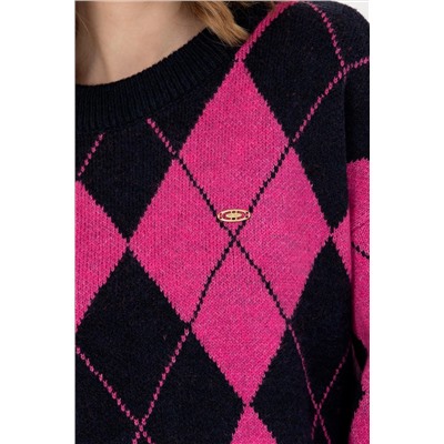 Kadın Lacivert Bisiklet Yaka Kazak