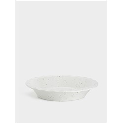 Форма для запекания, 25 см, фарфор P, круглая, молочная, в крапинку, Speckle