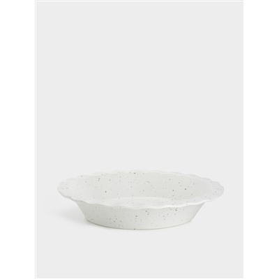 Форма для запекания, 25 см, фарфор P, круглая, молочная, в крапинку, Speckle