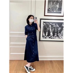 Длинное платье - рубашка с поясом   Pol*o Ralp*h Laure*n