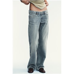 JEANS TRF WIDE LEG TIRO BAJO