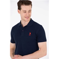 Erkek Koyu Lacivert Basic Polo Yaka Tişört