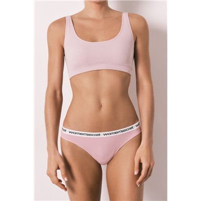 Pack 7 tangas algodón logo