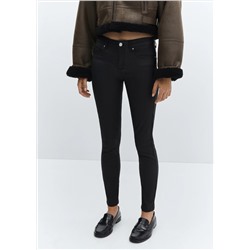 Jeans skinny push-up encerados