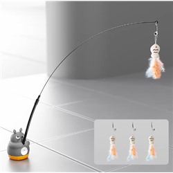 Игрушка для кошек. В комплекте 3 дополнительные рыбки