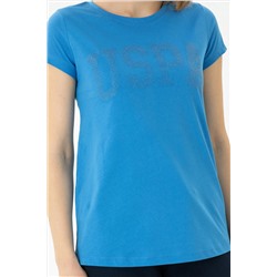 Kadın Saks Basic Tişört