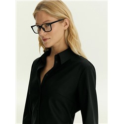 Платье-рубашка приталенного силуэта из костюмной шерсти, PL1629/urgel