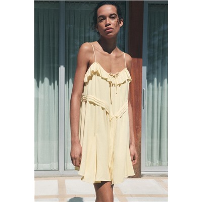 ZW COLLECTION SHORT DRESS WITH RUFFLES