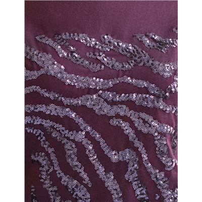 Нарядная футболка с принтом пайетками