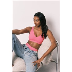 Top halter liso clean cut coral