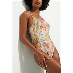 Bañador tiras traseras lúrex