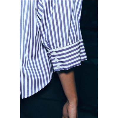 WIDE-SLEEVE POPLIN SHIRT