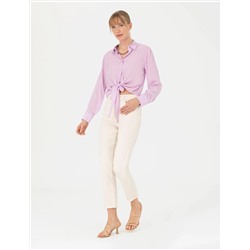 Lila Regular Fit Uzun Kollu Gömlek