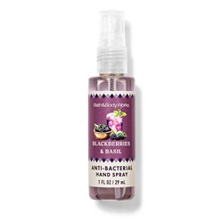 Blackberries and basil hand sanitizer spray