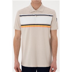 Erkek Regular Fit Polo Yaka Taş Tişört