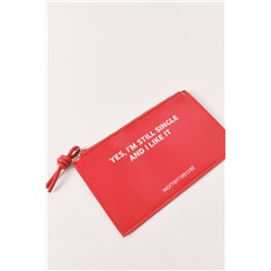 Mini monedero charol rojo