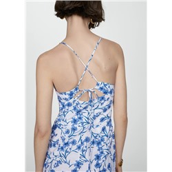 Mono algodón estampado floral
