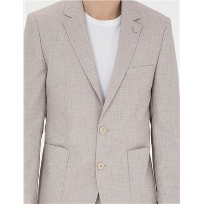 Bej Ex. Slim Fit Takım Elbise