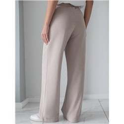 Брюки прямые из премиального футера двухнитки с эластаном