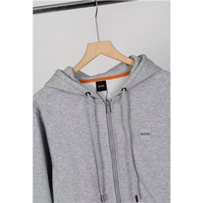 Мужская  хлопковая толстовка с капюшоном  БОС*С