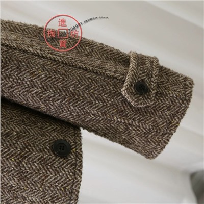 Стильное шерстяное пальто в британском стиле   Fabriqu*e