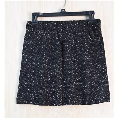 Мини-юбка с диагональным карманом и резинкой на талии