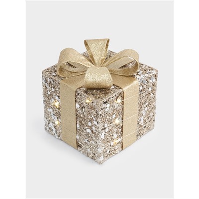 Статуэтка с подсветкой, 15 см, полиэстер/металл, шампань, Подарок, Celebration