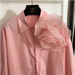 Эффектная рубашка с объемным цветком Valentin*o ❤️