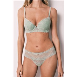 Braga ancha encaje verde