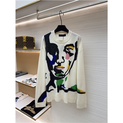 Мужской шерстяной свитер с интересным притягивающим рисунком  Лу*и Витто*н