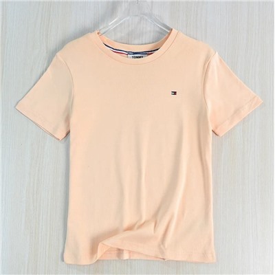 Повседневная хлопковая свободная прямая футболка ТОММИ ДЖИН*С