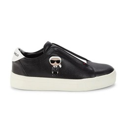 Karl Lagerfeld Paris Ceci Logo Leather Slip On Sneakers