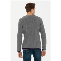 Erkek Gri Melanj Kazak