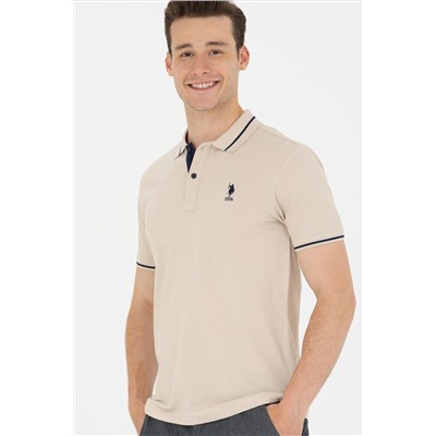 Erkek Taş Basic Polo Yaka Tişört