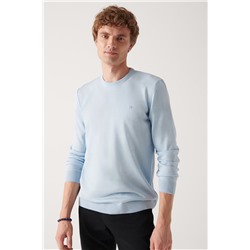 Mavi Bisiklet Yaka Tüylenmeyen Triko Kazak