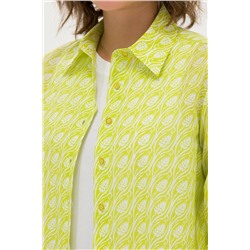 Kadın Neon Sarı Uzun Kollu Gömlek