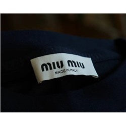 miu mi*u ♥️ мягкая и приятная к телу футболка из чистой хлопчатобумажной трикотажной ткани, логотип вышит✔️ экспортная фабрика.