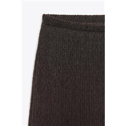 TEXTURED WIDE-LEG TROUSERS
