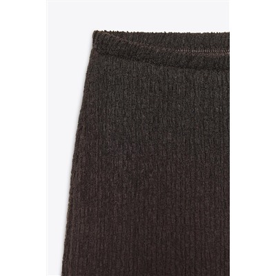 TEXTURED WIDE-LEG TROUSERS