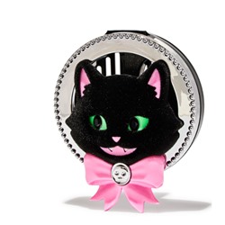 White Barn  Cat With Skull Bow Car Fragrance Holder