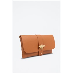 Bandolera de piel - Marrón - Firenze Artegiani